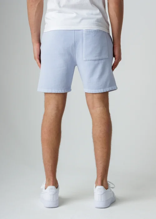 Influence Blue Cotton Blend Elasticated Drawstring Shorts - M Image 2