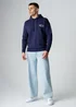 Influence Navy Cotton Blend Graphic Hoody - XL Image 4