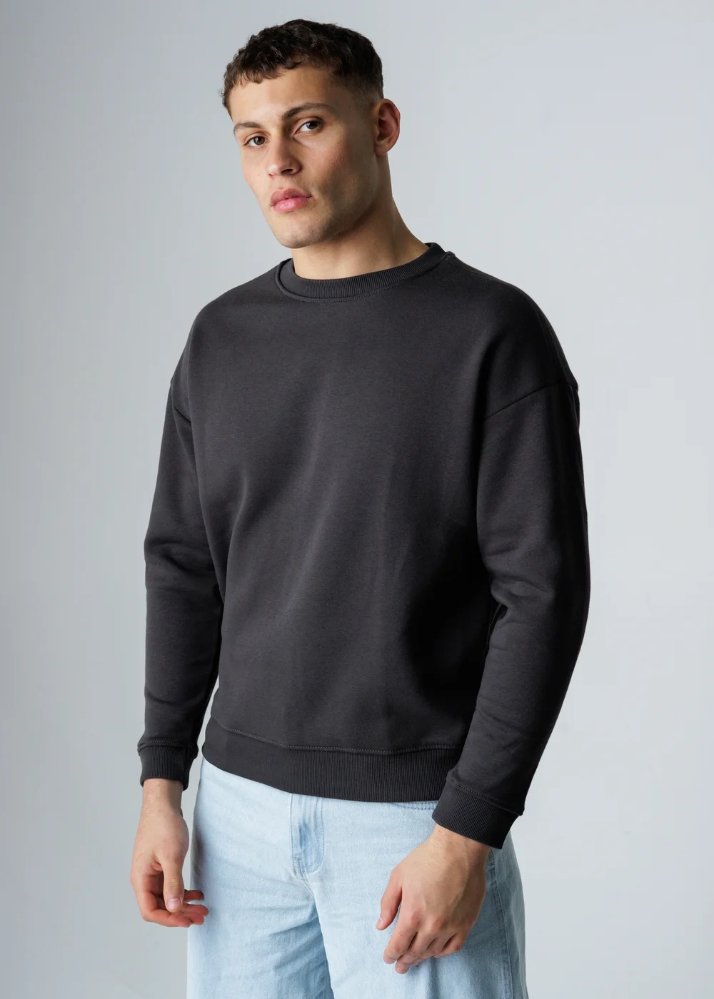 Influence Black Cotton Blend Graphic Long Sleeve Sweatshirt - XL Image 1