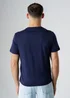 Influence Navy Cotton Crew Neck Graphic Short Sleeve T-Shirt - M Image 2