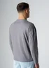 Influence Grey Cotton Crew Neck Seam Long Sleeve T-Shirt - L Image 2