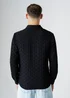 Influence Black Textured Long Sleeve Button Shirt - XL Image 2