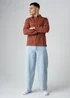 Influence Terracotta Cotton Utilitarian-Style Long Sleeve Button Overshirt - M Image 4