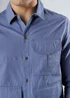 Influence Blue Cotton Ripstop Utility-Style Long Sleeve Overshirt - XL Image 3