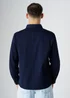 Influence Navy Cotton Utilitarian-Style Long Sleeve Button Overshirt - S Image 2
