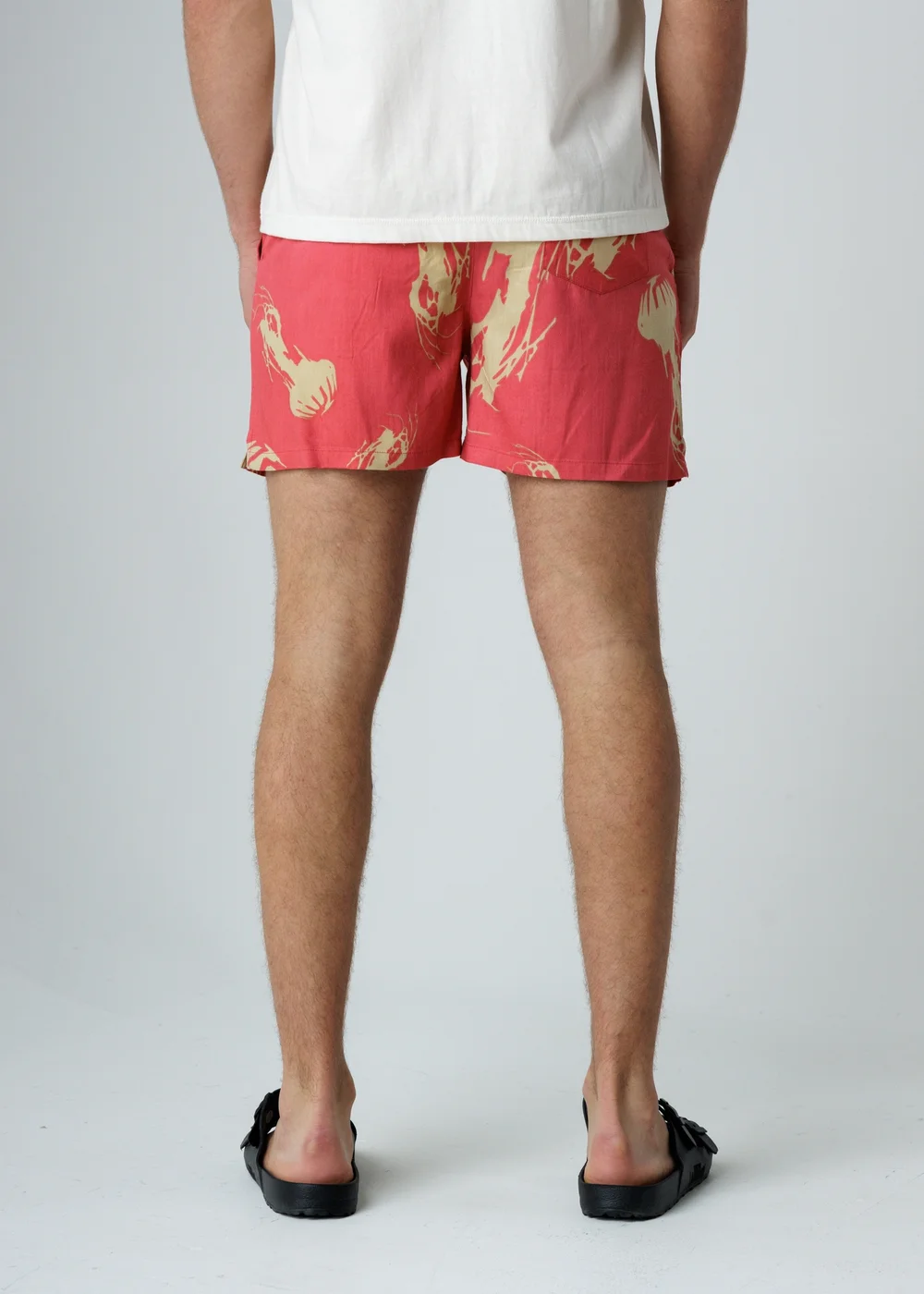 Influence Red Jellyfish Print Elasticated Shorts - XL Image 2