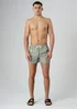 Influence Green Elasticated Stripe Print Swim Shorts - XL Image 4