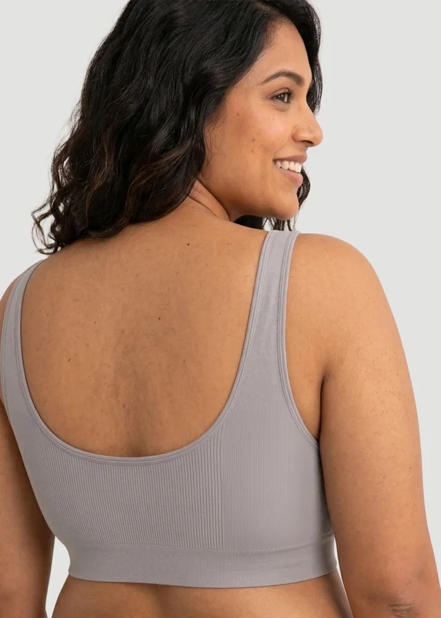 Conturve Daily Light Grey Comfort Throw-on Wirefree Bra