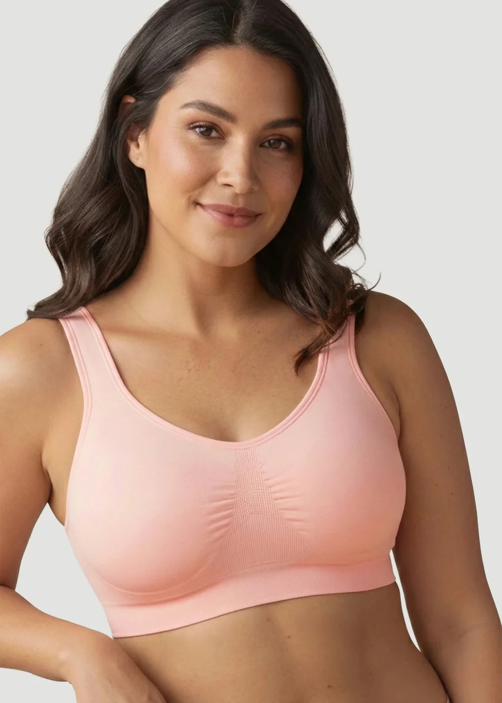 Conturve Blush Pink Daily Comfort Throw On Wirefree Bra - XS Image 1