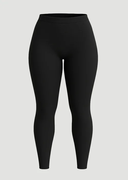 Conturve Black High Waisted Shaping Leggings - 4XL Image 4