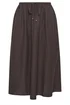 Yours Curve Chocolate Brown Linen Maxi Skirt - 16 Image 5