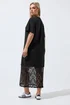 Yours Limited Curve Black Lace Trim Dress - 16 Image 4