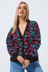 Yours Limited Curve Black Leopard Print Balloon Sleeve Cardigan - 18-20 Image 1