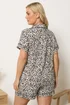 Yours Curve Natural Brown Leopard Print Soft Touch Pyjama Set - 34-36 Image 4