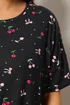 Yours Curve Black Cherry & Bows Short Pyjama Set - 34-36 Image 4