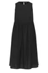 Yours Curve Black Linen Midi Dress - 34-36 Image 5