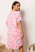 Yours Curve Pink Summer Print Soft Touch Nightdress - 30-32 Image 3