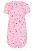 Yours Curve Pink Summer Print Soft Touch Nightdress - 30-32 Image 5