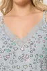 Yours Curve Grey Leopard Print Soft Touch Chemise Nightdress - 22-24 Image 5