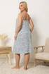 Yours Curve Grey Leopard Print Soft Touch Chemise Nightdress - 22-24 Image 4