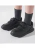 ToeZone Pokemon Character Black Rip Tape School Shoes - 9 Infants Image 4