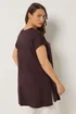 Yours Curve Chocolate Brown Kimono - 34-36 Image 4