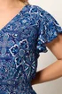 Yours Curve Blue Tile Print Maxi Dress - 14 Image 4