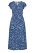 Yours Curve Blue Tile Print Maxi Dress - 14 Image 5