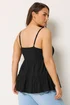 Yours Curve Black Tiered Strappy Vest - 14 Image 3