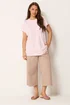 Yours 3 Pack Curve Mocha Brown & Pink Core T-Shirts - 16 Image 3