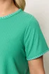 Yours Curve Green Contrast Stitch Swing T-Shirt - 16 Image 5