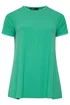 Yours Curve Green Contrast Stitch Swing T-Shirt - 16 Image 2