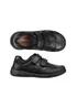 ToeZone Ricky Rubber Black Dinosaur Rip Tape School Shoes - 11 Infants Image 3