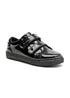 ToeZone Harper Patent Leather Black Double Rip Tape School Shoes - 2 Image 3