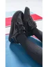 ToeZone Harper Patent Leather Black Double Rip Tape School Shoes - 2 Image 2