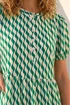 Roman Green Geo Print Button Shirt Midi Dress - 12 Image 4