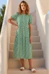 Roman Green Geo Print Button Shirt Midi Dress - 12 Image 3