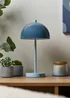 BHS Semi Dome USB-C Rechargeable Table Lamp Blue - One Size Image 1