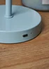 BHS Semi Dome USB-C Rechargeable Table Lamp Blue - One Size Image 3