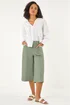 Roman Khaki Wide Hem Cropped Trouser - 14 Image 2
