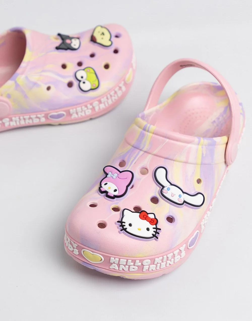 Vanilla Underground Hello Kitty Girls Pink Multi Character Clogs (11-4 UK Child) - Size 1 Infants Footwear Image 2