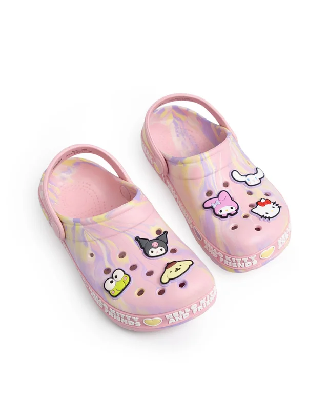 Vanilla Underground Hello Kitty Girls Pink Multi Character Clogs (11-4 UK Child)