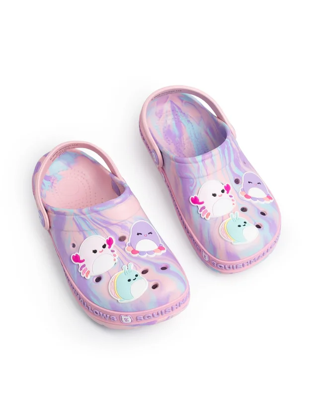 Vanilla Underground Squishmallows Girls Pink Multi Character Clogs (12-5 UK Child)