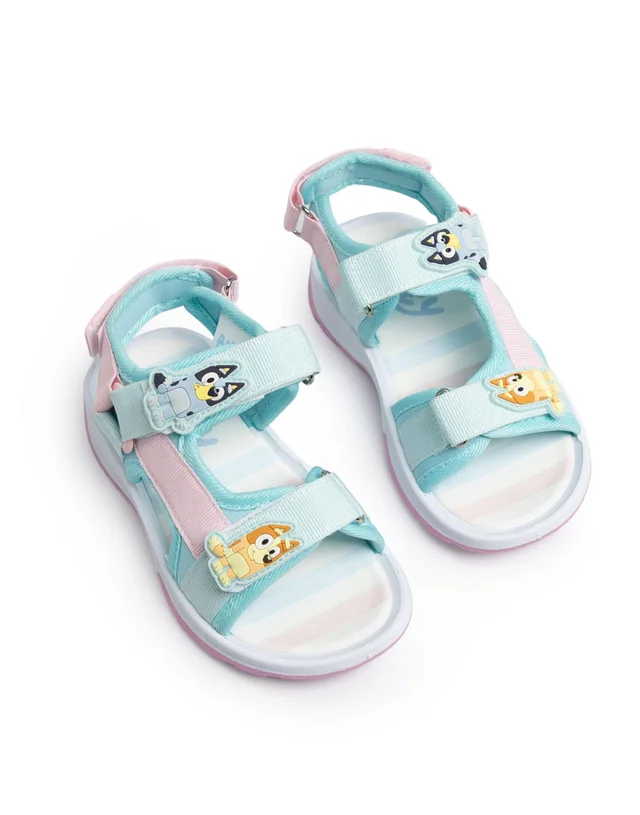 Vanilla Underground Bluey Girls Multicoloured Bingo & Bluey Sandals (6-12 UK Child)
