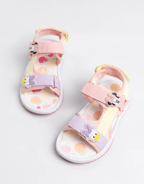 Vanilla Underground Disney Girls Multicoloured Minnie Mouse & Daisy Sandals (6-12 UK Child) - 6 Infant Image 5