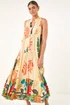 Roman Yellow Floral Print Smock Maxi Dress - 16 Image 2
