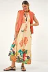 Roman Yellow Floral Print Smock Maxi Dress - 16 Image 1