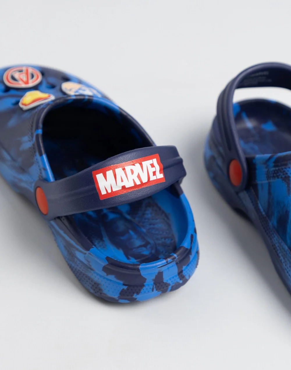 Vanilla Underground Marvel Avenger Boys Blue Multi Character Clogs (10-4 UK Child) - 10 Infants Image 4