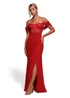 Goddiva Red Scalloped Lace & Chiffon Winged Corset Bodice Maxi Dress - 10 Image 1