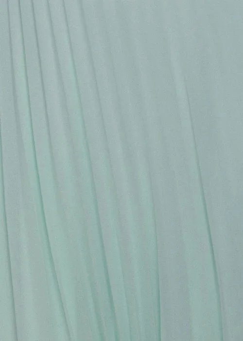 Goddiva Mint Scalloped Lace Bodice Pleated Chiffon A Line Maxi Dress - 14 Image 4